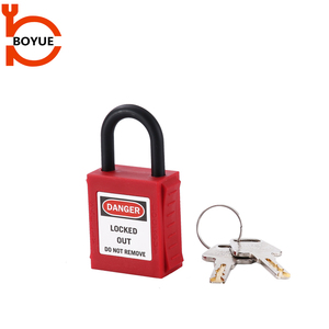 Boyue Chất Lượng Cao Màu Cam 25Mm Nylon Brady Nhựa Key Thạc Sĩ An Toàn Công Nghiệp Ổ Khóa Đầy Màu Sắc Loto Ổ Khóa - Product Image 3