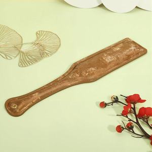 新しいスタイル罰サテンレザーむち打ちスパンキングパドルSM罰ホイップBdsmセックス - Product Image 4