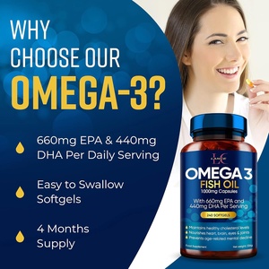 Lans Hersensupplement Private Label Omega 3 Visolie Puur Natuurlijk Ondersteunt Hart Normale Bloeddruk Visolie Omega 3 - Product Image 4