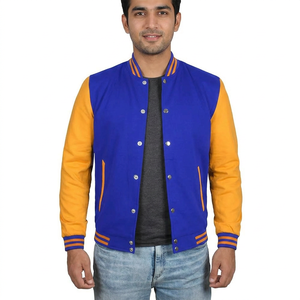 Mens Varsity Jacket Warm Bomber <b>Coat</b> Letterman Style School College Sports Team Streetwear Daily Outfit Fashion - Product Image 1