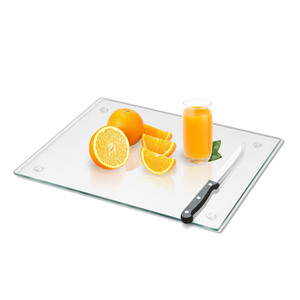 Tabla de cortar moderna acrílica ecológica con labio de mostrador Diseño transparente más grueso mejorado para protección de encimera - Product Image 1