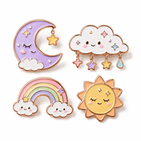 Badge animalier mystère en émail or rose, objet de collection, cadeau pour les Génération Z, accessoire tendance et cadeau d'entreprise pour récompense des employés