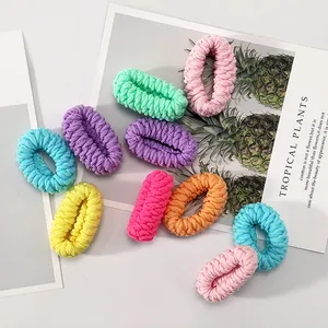 Bunte benutzer definierte elastische Haarband setzt Lager Handtuch Haarband Mini elastisch