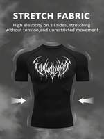 Ensemble de sport d'été imprimé pour homme : T-shirt à manches courtes + pantalon de survêtement ample en nylon – Tenue décontractée polyvalente et respirante