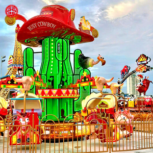 Venta caliente 360 grados <span class=keywords><strong>de</strong></span> rotación Parque <span class=keywords><strong>de</strong></span> atracciones Paseo Adultos y niños Paseos Busy Cowboy para la venta - Product Image 1