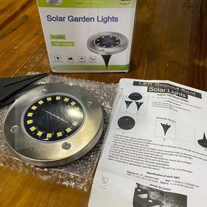 Lampada Solare <span class=keywords><strong>da</strong></span> <span class=keywords><strong>Giardino</strong></span> con Sensore di Luce 8/16 LED, Illuminazione Interrata per Sentieri e Pavimenti - Product Image 6