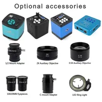 Microscope stéréo trinoculaire à double tige 35X-90X avec caméra numérique USB 48MP 4K pour réparation de téléphones portables et de cartes PCB