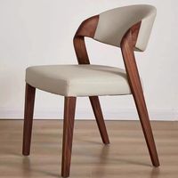 Chaises de salle à manger en bois massif de noyer noir d'Amérique du Nord, écologiques, durables, design luxueux, meubles de maison de créateur L106