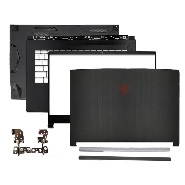 New Laptop Parts for MSI GF63 MS-16R116R3 WF65 LCD Back Cover/Front Bezel/Hinges/HingeCover Bottom Case Top Back Case Screen