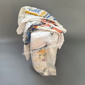 Trapos de Algodón Industriales Blancos Impresos para Uso en Talleres, 20 KG, Trapos Blancos para Limpieza - Product Image 1