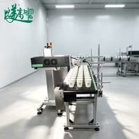 Machine de marquage automatique au laser CO2, codeur laser intégré avec collecte de données de codes QR pour la production de gobelets en papier alimentaire