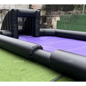 Campo de Fútbol Inflable Comercial con Tobogán de Agua y Jabón para Alquilar - Product Image 5