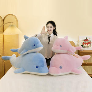 Almohada de Peluche de Delfín Gigante y Adorable, Súper Suave, para Aliviar el Estrés, Animal de Peluche para Dormir en el Dormitorio, Cojín Unisex para Bebés y Niños - Product Image 3