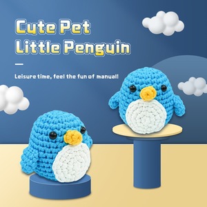 Kit de Ganchillo de Pingüino The <span class=keywords><strong>Woobles</strong></span>, Suministros para Tejer a Mano, Material para Hacer Muñecos de Animales a Crochet - Product Image 1