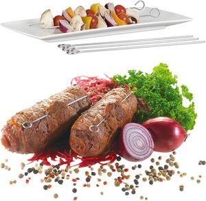 Brochettes de barbecue en acier inoxydable très vendues – Outil de barbecue extérieur résistant à la chaleur et écologique - Product Image 4