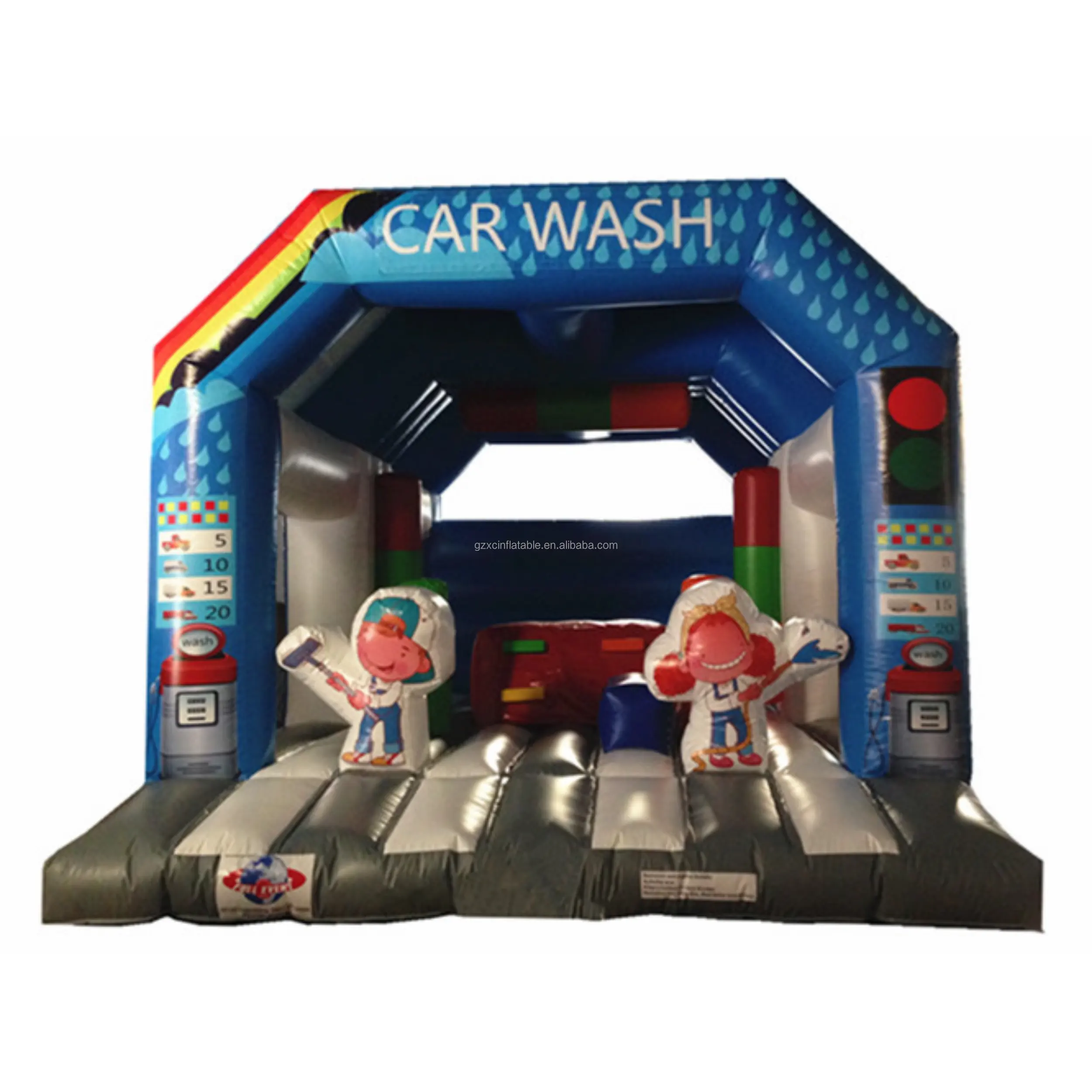 Best New Products Car Wash Center Themed Inflatable Combo Inflatable Bouncer With Slide For Activity