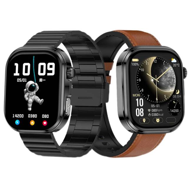 1.88'' Screen Smart Watch GE52 ECG Heart Rate Monitor AI Assistant Call Message Reminder Fitness Health Smartwatch for Men Women