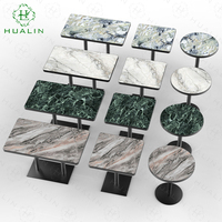 HUALIN estilo moderno restaurante de gama alta mesa de comedor de mármol diseño de restaurante muebles de restaurante personalización