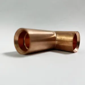 Factory Custom Copper Tee Fittings Refrigeration Copper Elbow Press Connector Plumbing Pipe Fitting