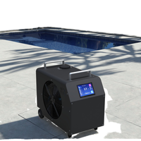 Filter air dingin ozon celup, mewah air dingin ozon UV 110V/220V pendingin pemanas Sauna 7 "LED layar sentuh 0,5 HP 20 mikron Filter pendingin es mandi