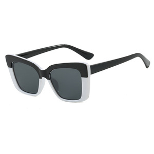 Kedun <b>Square</b> Color Block UV400 Polarized Women Sunglasses Fashion Sun Protection Street Style High-end European American Trend - Product Image 3