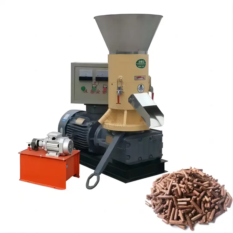machinery Biomass pellet machine produces wood pellets 0.8-1.2 ton per hour 55kw