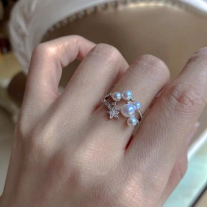 Bague en argent pur S925 avec incrustation de diamants, design unique et exquis de Mingyuan, style tendance et personnalisé - Product Image 5