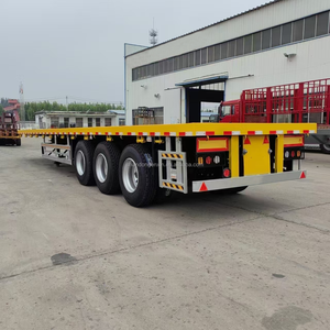 工厂廉价40英尺45英尺集装箱平板平板半挂车待售 - Product Image 4