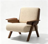 Chaise de salle à manger moderne en cuir, ergonomique, légère, avec accoudoirs rembourrés en forme de V, pour salon, chambre, bureau à domicile