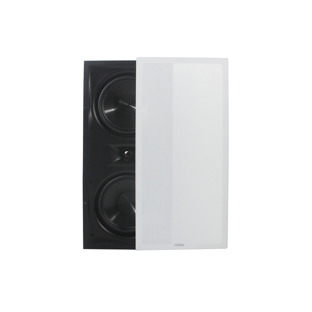 150W 8-inch Two-way Hi-Fi Rimless In-wall Speaker for Home Cinema System, Home Audio System, PA System, BGM, Music and Karoke