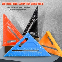 Équerre d'angle triangulaire en plastique ABS de 7 pouces de haute qualité, marque JUXIN, avec niveau à bulle, précision 1 mm/1 m, modèle HPW-002-007P