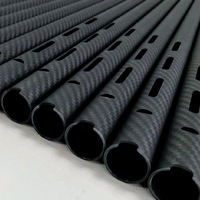 Tube en fibre de carbone 3K mat 20*18*1000mm, recommandé par Alibaba, vente chaude