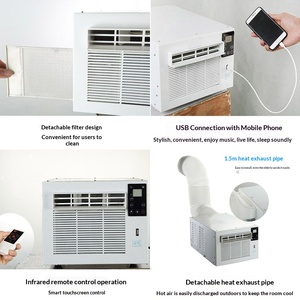Mini <span class=keywords><strong>climatiseur</strong></span> portable sans installation <span class=keywords><strong>pour</strong></span> animaux de compagnie avec télécommande, couverture de 108 pieds carrés, accessoires moustiquaire, commande à pièce unique - Product Image 3