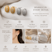 Boucles d'oreilles originales en zircon, argent 925, plaqué or 18 carats, forme de boule, bijoux d'anniversaire pour femmes