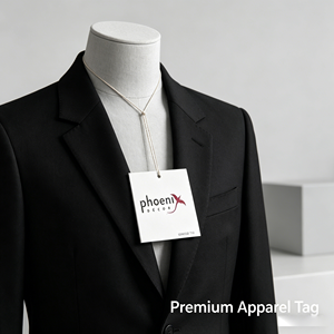 Luxury Eco-Friendly Cloth Swing <b>Tags</b> with Customized Printed Logo for Garments Jewelry Bags Shoes Jeans Hot Stamping Techniques - Product Image 2