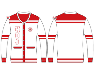 Heroines of Jericho Embroidered Women Acrylic <b>Cardigan</b> | HOJ Masonic Embroidery Ladies Custom Made Wool Knitted Sweaters - Product Image 4