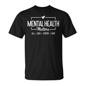 La salud mental importa todo el día, todos los días, camiseta inspiradora - Product Image 2