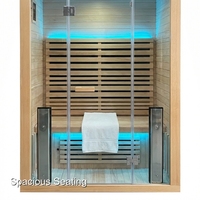 Unités technologiques hybrides innovantes et modernes de luxe par Sauna Room, alliant pierres traditionnelles et panneaux infrarouges pour un avantage maximal