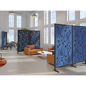 Panneaux acoustiques muraux design en feutre polyester, insonorisants pour animaux de compagnie, cloisons de bureau autoportantes - Product Image 6