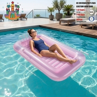 Piscine gonflable de haute qualité NOVA en PVC, chaise longue flottante pour bronzer, baignoire solaire pour piscine, lac, plage, plaisir aquatique estival