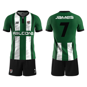 Uniforme de football OEM vêtements de sport professionnels sublimation personnalisée ensemble de maillots de football bleu dernier design - Product Image 2