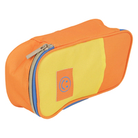Organizer Penyimpanan Makeup dari Kain Lembut untuk Wanita, Tas Pouch Profesional dengan Bukaan Lebar, Tas Perlengkapan Perjalanan, Tas Perlengkapan Mandi