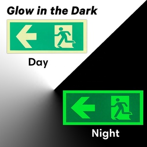 Securun Nhà Máy Trực Tiếp Nhựa Photoluminecent Khẩn Cấp Thoát Dấu Hiệu Phát Sáng Trong Bóng Tối Cháy Dấu Hiệu - Product Image 3