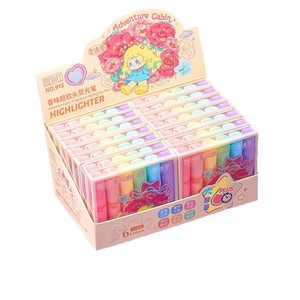 Marcadores Fluorescentes para Dibujar y Escribir, Marcadores de Alta Capacidad de 6 Colores, Marcadores Fluorescentes Suaves para la Vista - Product Image 1