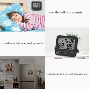 CH-916 Hộ Gia Đình Nhiệt Kế Đo Độ Ẩm Trong Nhà Đồng Hồ Treo Tường Phòng Nhiệt Kế - Product Image 5