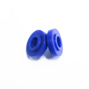 IATF 16949 Certification Fluorosilicone Rubber Grommet High Temperature Resisting Blue FSIL Rubber Parts