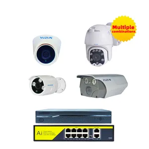 منتجات المراقبة الاحترافية المراقبة 4 قنوات 8MP IP POE صوت ثنائي الاتجاه CCTV POE