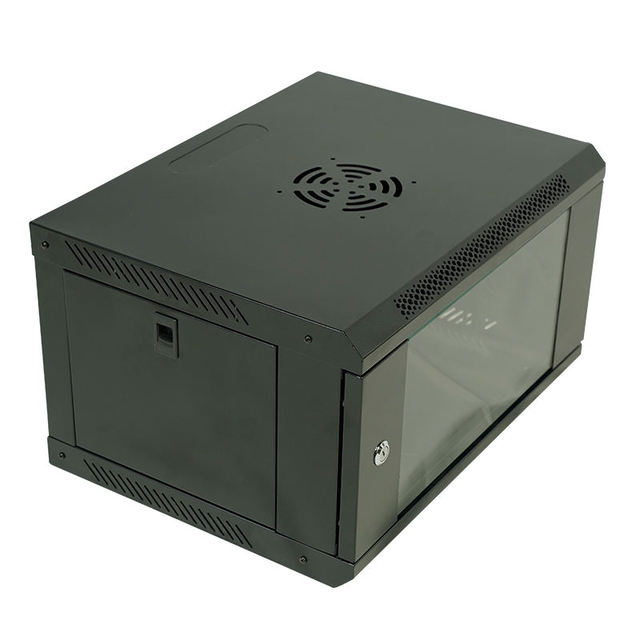 Custom Size 19-Inch Wall-Mounted 6U Steel Server Rack Enclosure Powder Coated Finish IP20 Protection 4U/9U/15U Options Stock
