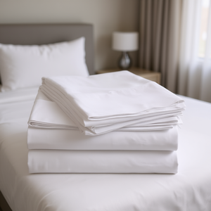 Parure de draps individuels en coton style hôtelier Emerald 400 fils, infroissable, pour usage hôtelier - Product Image 2