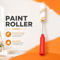 Rouleau à peinture mural industriel personnalisable de 4 à 6 pouces, colle polyester thermofusible, rouleau à peinture au latex